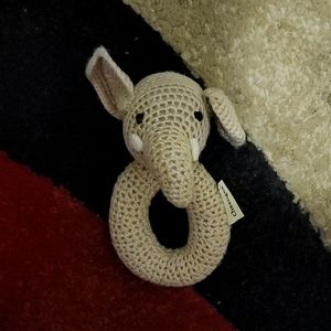 Like New Cheengoo soft crocheted rattle